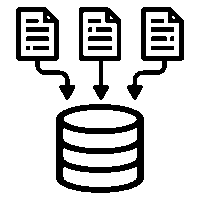 A simple black infinity symbol, representing the concept of infinity, endlessness, or continuity.